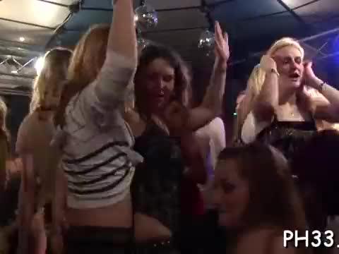 Loads of group-sex on dancing floor blow jobs out of wild fuck